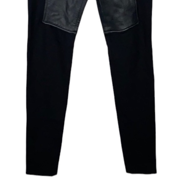 Alexander Wang Lambskin Leather Panel Ponte Pants Size XS - Picture 5 of 13